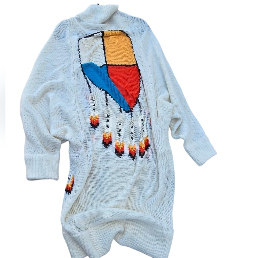 Wildfox gypsy baby cardigan dream catcher detail - Picture 4 of 6